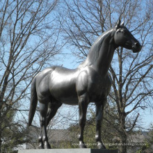 jardim ao ar livre decoração vida tamanho bronze clássico chinês cavalo estátua